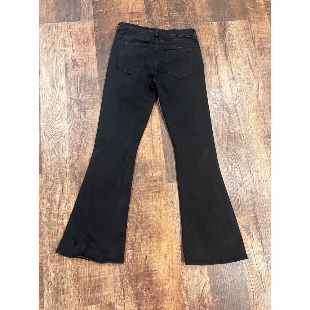 Mother The Weekender Flare Jeans Not Guilty Black Size 29 - Picture 4 of 9